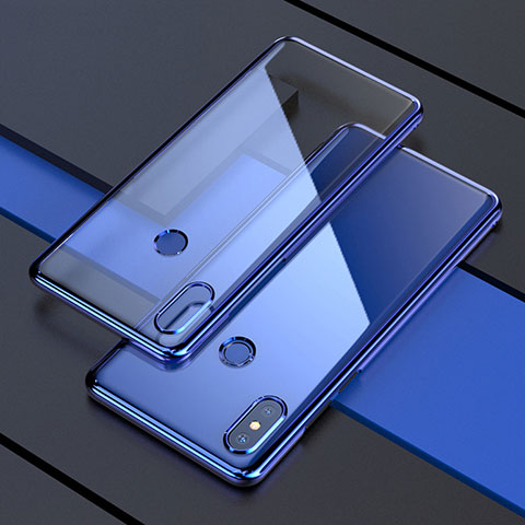 Funda Silicona Ultrafina Carcasa Transparente H05 para Xiaomi Mi Mix 3 Azul