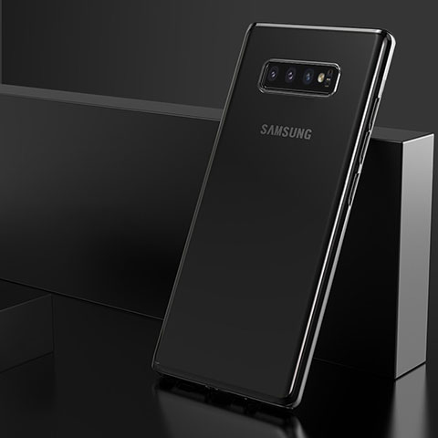 Funda Silicona Ultrafina Carcasa Transparente H06 para Samsung Galaxy S10 5G Negro