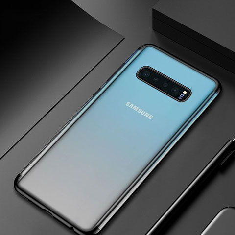 Funda Silicona Ultrafina Carcasa Transparente H06 para Samsung Galaxy S10 Plus Negro