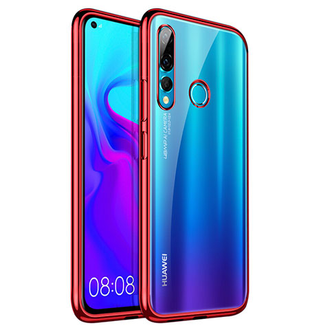 Funda Silicona Ultrafina Carcasa Transparente H07 para Huawei Nova 4 Rojo