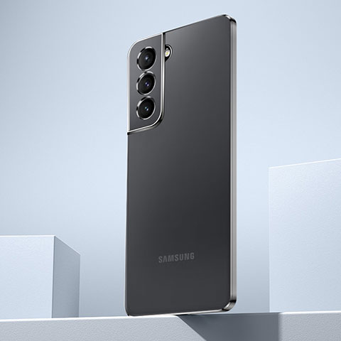 Funda Silicona Ultrafina Carcasa Transparente H07 para Samsung Galaxy S21 Plus 5G Negro