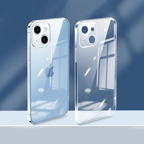 Funda Silicona Ultrafina Carcasa Transparente H08 para Apple iPhone 13 Blanco