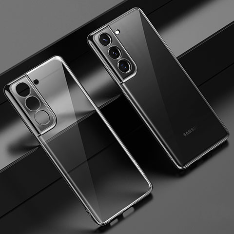 Funda Silicona Ultrafina Carcasa Transparente H08 para Samsung Galaxy S21 Plus 5G Negro