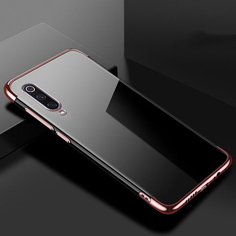 Funda Silicona Ultrafina Carcasa Transparente H08 para Xiaomi Mi 9 Lite Oro Rosa
