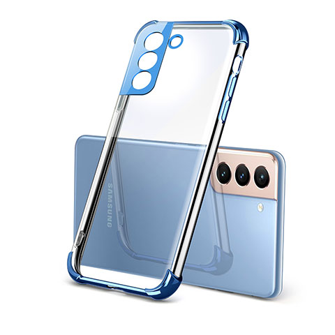 Funda Silicona Ultrafina Carcasa Transparente H09 para Samsung Galaxy S21 Plus 5G Azul