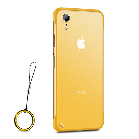Funda Silicona Ultrafina Carcasa Transparente HT01 para Apple iPhone XR Oro