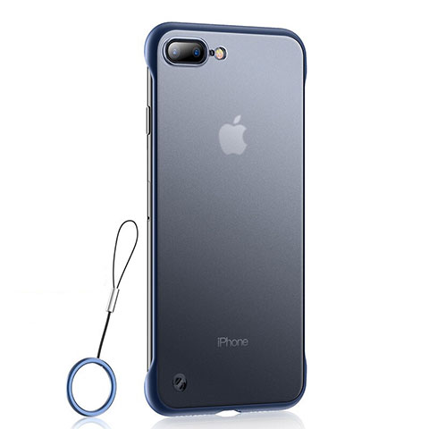 Funda Silicona Ultrafina Carcasa Transparente HT02 para Apple iPhone 8 Plus Azul