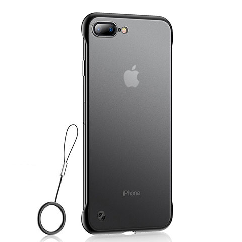 Funda Silicona Ultrafina Carcasa Transparente HT02 para Apple iPhone 8 Plus Negro