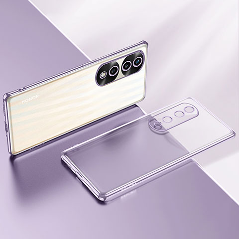 Funda Silicona Ultrafina Carcasa Transparente LD2 para Huawei Honor 70 Pro 5G Morado