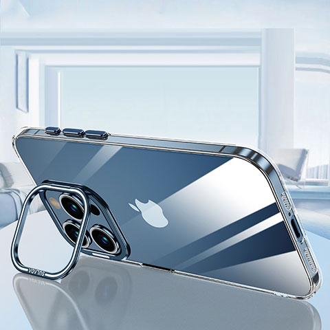 Funda Silicona Ultrafina Carcasa Transparente LD6 para Apple iPhone 14 Pro Azul