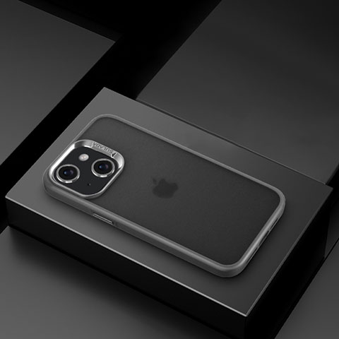 Funda Silicona Ultrafina Carcasa Transparente LD8 para Apple iPhone 14 Gris