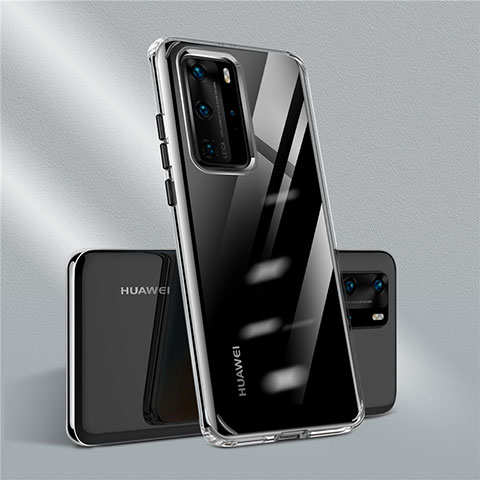 Funda Silicona Ultrafina Carcasa Transparente N01 para Huawei P40 Pro Negro