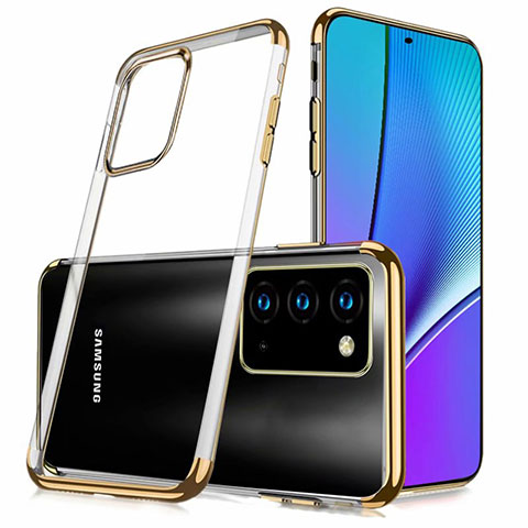 Funda Silicona Ultrafina Carcasa Transparente N02 para Samsung Galaxy Note 20 5G Oro