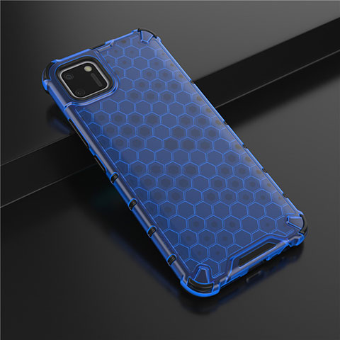 Funda Silicona Ultrafina Carcasa Transparente P01 para Realme C11 Azul