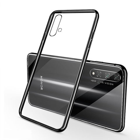 Funda Silicona Ultrafina Carcasa Transparente S01 para Huawei Honor 20 Negro