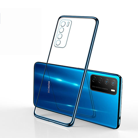 Funda Silicona Ultrafina Carcasa Transparente S01 para Huawei Honor Play4 5G Azul