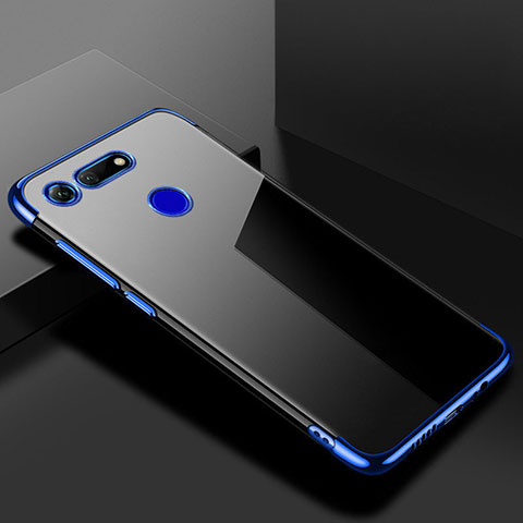 Funda Silicona Ultrafina Carcasa Transparente S01 para Huawei Honor V20 Azul