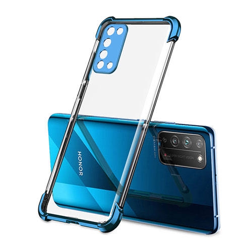 Funda Silicona Ultrafina Carcasa Transparente S01 para Huawei Honor X10 5G Azul