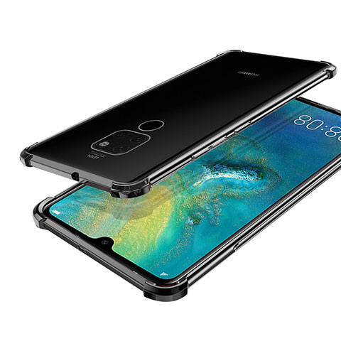 Funda Silicona Ultrafina Carcasa Transparente S01 para Huawei Mate 20 Negro