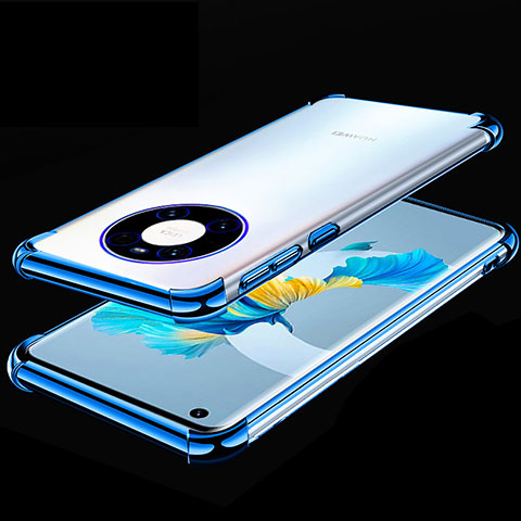 Funda Silicona Ultrafina Carcasa Transparente S01 para Huawei Mate 40E 4G Azul