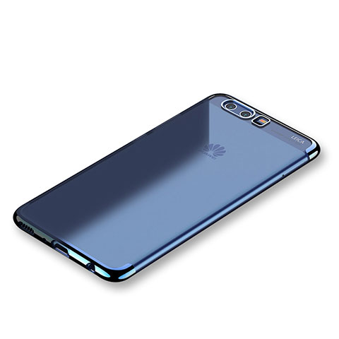 Funda Silicona Ultrafina Carcasa Transparente S01 para Huawei P10 Plus Azul