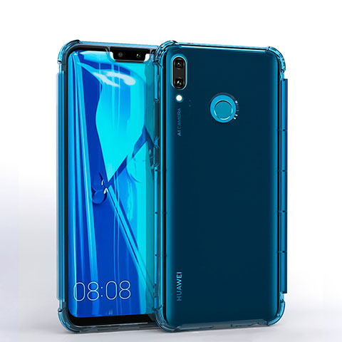 Funda Silicona Ultrafina Carcasa Transparente S01 para Huawei Y9 (2019) Azul