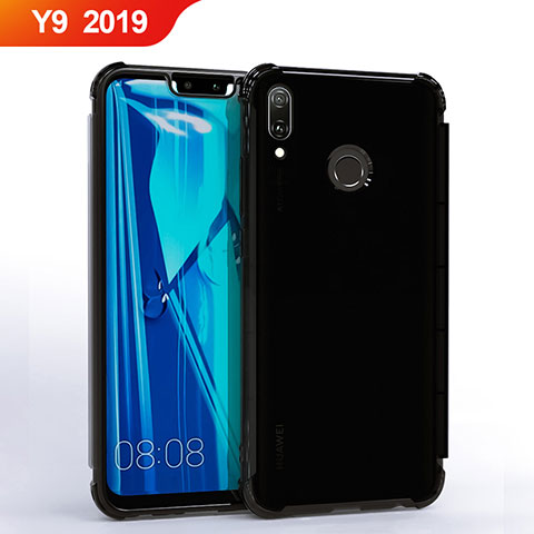 Funda Silicona Ultrafina Carcasa Transparente S01 para Huawei Y9 (2019) Negro