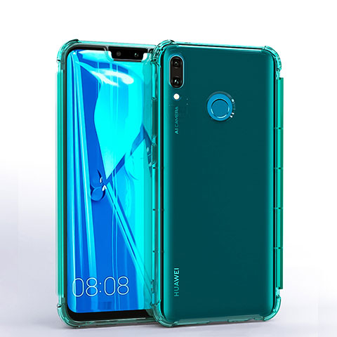 Funda Silicona Ultrafina Carcasa Transparente S01 para Huawei Y9 (2019) Verde