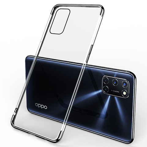 Funda Silicona Ultrafina Carcasa Transparente S01 para Oppo A52 Negro