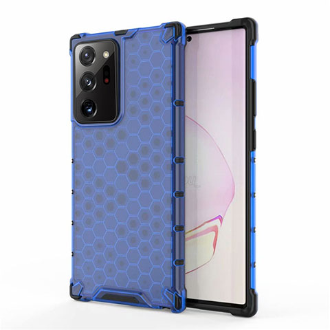 Funda Silicona Ultrafina Carcasa Transparente S01 para Samsung Galaxy Note 20 Ultra 5G Azul