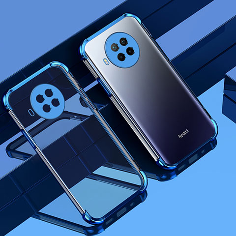 Funda Silicona Ultrafina Carcasa Transparente S01 para Xiaomi Mi 10T Lite 5G Azul