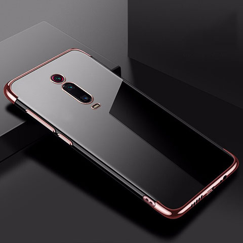 Funda Silicona Ultrafina Carcasa Transparente S01 para Xiaomi Mi 9T Oro Rosa