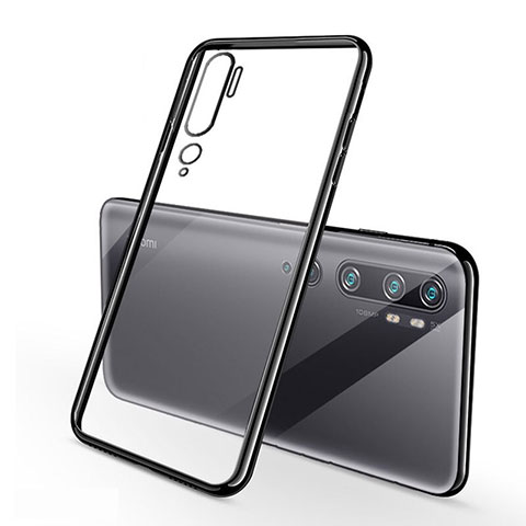 Funda Silicona Ultrafina Carcasa Transparente S01 para Xiaomi Mi Note 10 Negro