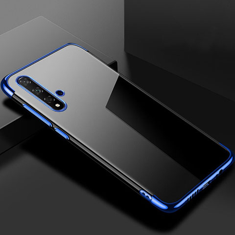 Funda Silicona Ultrafina Carcasa Transparente S02 para Huawei Honor 20 Azul