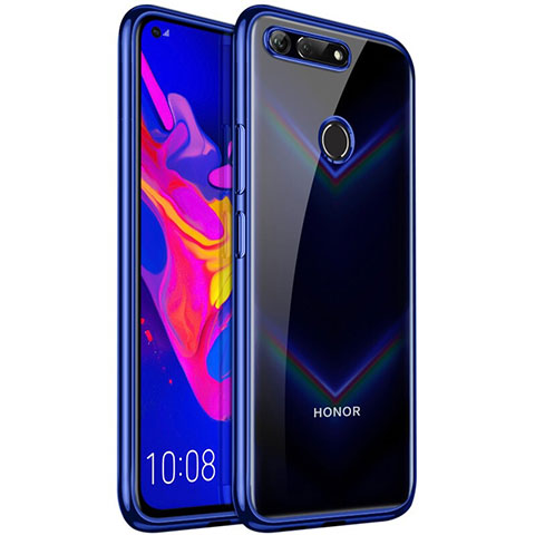 Funda Silicona Ultrafina Carcasa Transparente S02 para Huawei Honor View 20 Azul