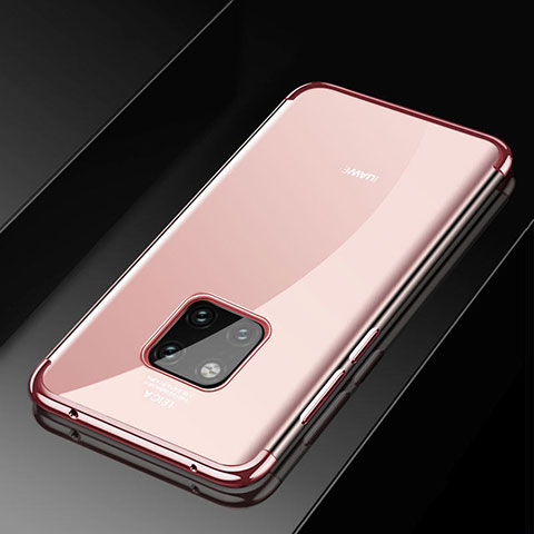 Funda Silicona Ultrafina Carcasa Transparente S02 para Huawei Mate 20 Pro Oro Rosa