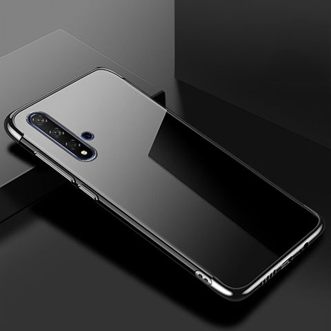 Funda Silicona Ultrafina Carcasa Transparente S02 para Huawei Nova 5T Negro