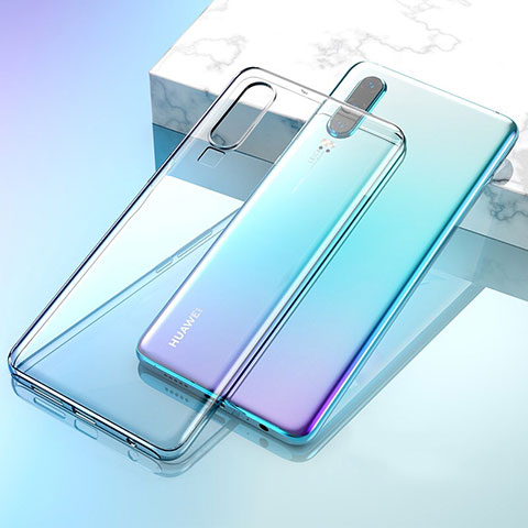 Funda Silicona Ultrafina Carcasa Transparente S02 para Huawei P30 Claro