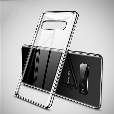 Funda Silicona Ultrafina Carcasa Transparente S02 para Samsung Galaxy S10 Plata