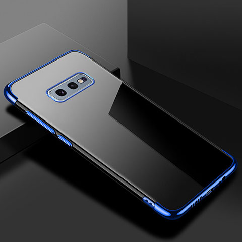 Funda Silicona Ultrafina Carcasa Transparente S02 para Samsung Galaxy S10e Azul