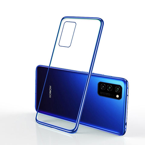 Funda Silicona Ultrafina Carcasa Transparente S03 para Huawei Honor View 30 Pro 5G Azul