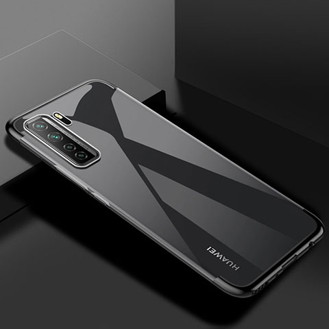 Funda Silicona Ultrafina Carcasa Transparente S03 para Huawei Nova 7 SE 5G Negro