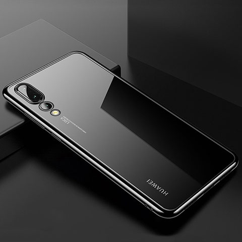 Funda Silicona Ultrafina Carcasa Transparente S03 para Huawei P20 Pro Negro