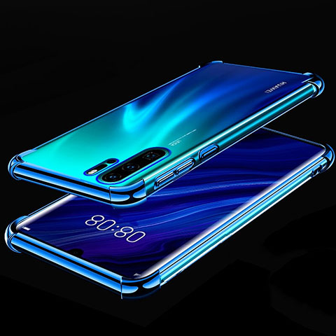 Funda Silicona Ultrafina Carcasa Transparente S03 para Huawei P30 Pro Azul
