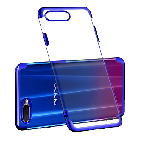 Funda Silicona Ultrafina Carcasa Transparente S03 para Oppo R15X Azul