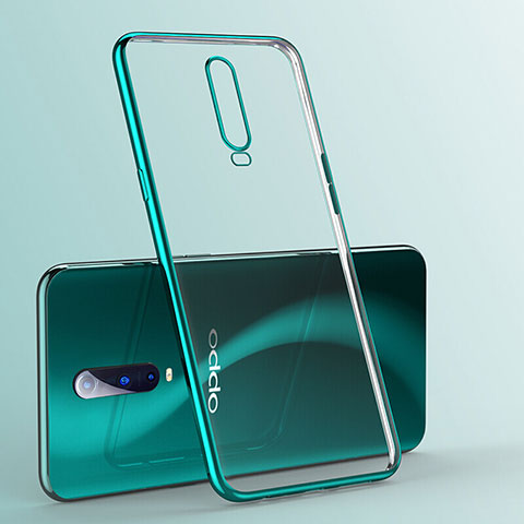 Funda Silicona Ultrafina Carcasa Transparente S03 para Oppo R17 Pro Verde