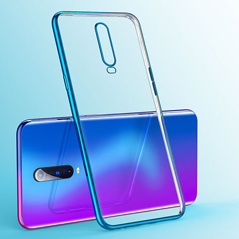 Funda Silicona Ultrafina Carcasa Transparente S03 para Oppo RX17 Pro Azul