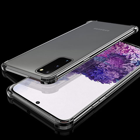 Funda Silicona Ultrafina Carcasa Transparente S03 para Samsung Galaxy S20 5G Negro
