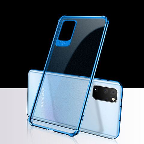 Funda Silicona Ultrafina Carcasa Transparente S03 para Samsung Galaxy S20 Plus Azul