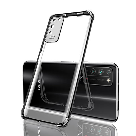 Funda Silicona Ultrafina Carcasa Transparente S04 para Huawei Honor X10 5G Negro